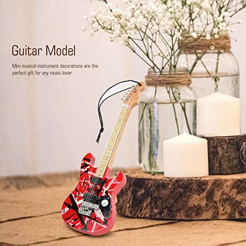 Modèle de Guitare Décoration Cadeaux Décorer Matériau de Grain de Bois Miniature Tilleul Rouge Ornement en Tilleul Petit Petit Cadeaux Petits Kits de Moto - Les Beatles, Paul McCartney, John Lennon, RIngo Starr, George Harrison Modèle de Guitare Décoration Cadeaux Décorer Matériau de Grain de Bois Miniature Tilleul Rouge Ornement en Tilleul Petit Petit Cadeaux Petits Kits de Moto – Image 3