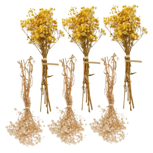 6 pcs ramo de flores secas artificiales aspecto natural para decoración miniatura 1