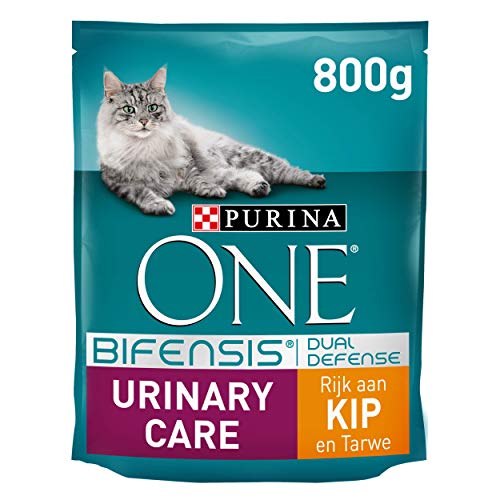 Purina ONE Urinary Care met Kip kattenbrokken - kattenvoer ter ondersteuning van gezonde urinewegen 800g - 4 dozen (3,2kg), 1 pak