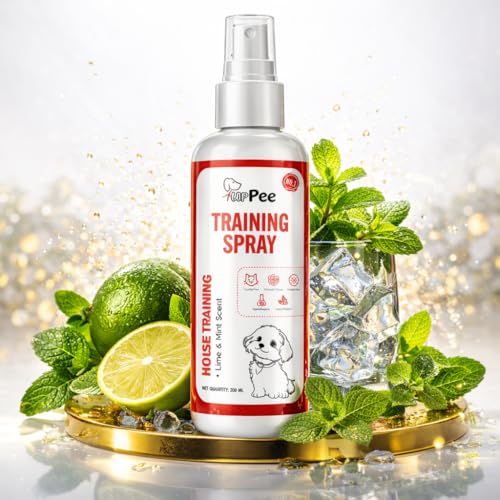 Image of Puppee Pet Training Spray for Dogs & Cats (200ml) Natural Lime & Mint Scent | Potty & Toilet Training for Indoor & Outdoor Use | No More Marking | Stops Pee & Poop in Wrong Places