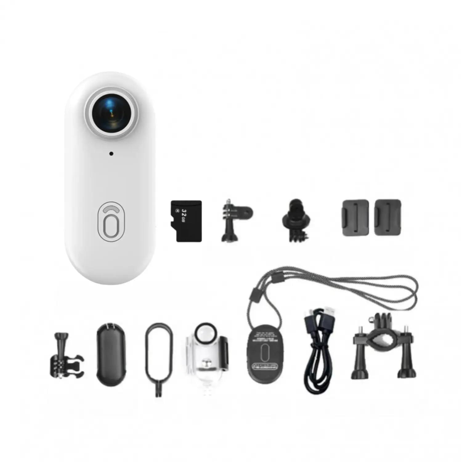 Câmera de Ação WiFi em 1080P com Lente Ângulo Largo 120 Bateria Interna Cordão Clip
