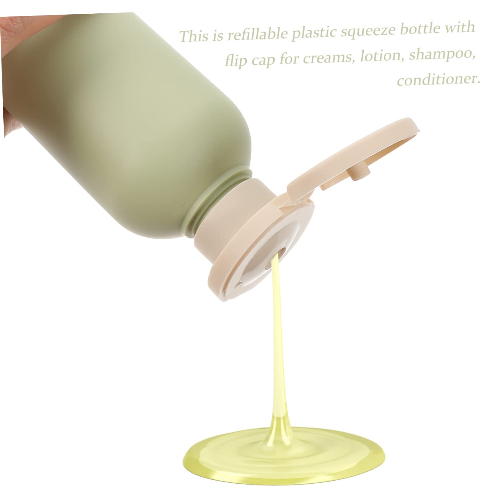TOPBATHY 10pezzi Bottiglie Squeeze Plastica Da Viaggio Con Coperchio Da Riutilizzabili Per Shampoo e Lozioni Leggere e Compatte Per Uso Domestico e Viaggi