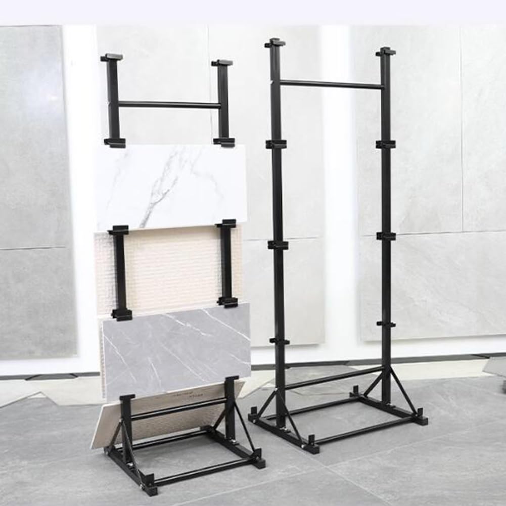 Porzellan-Präsentationsständer für kommerzielle Baustoffproben, Holzbrett-Organizer, Regal für Supermärkte und Bastelshows (46 x 50 x 149 cm)