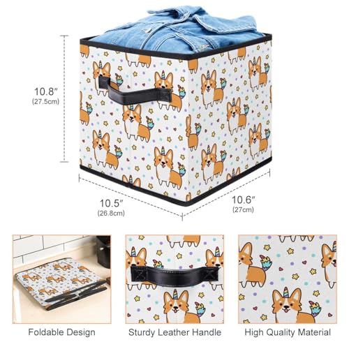 Boîte de rangement pliable pour vêtements et linge de maison design étoiles - 4