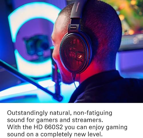 Sennheiser HD 660S2 - Casque Audiophile Over-Ear à Dos Ouvert avec Extension des Basses et Performance Acoustique Raffinée, Casque Gaming pour PC, PS4, Musique, Podcasts, Noir Premium - 8