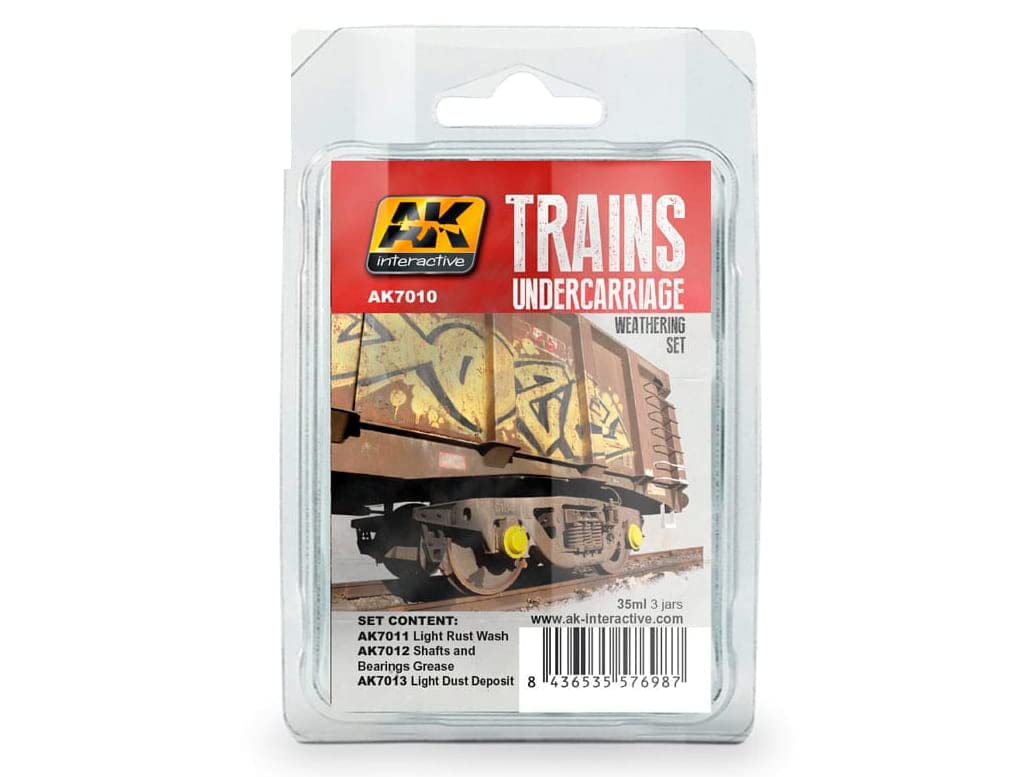 Ak Interactive Ak Trains Weathering Set Ak7010 Undercarriage (3X35ml)