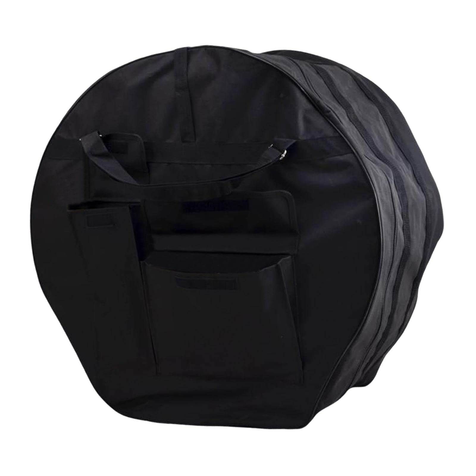 Torba na bęben pogrubiony pojemnik czarna obudowa bębna do werbla Tom Drum bęben basowy średnica 56 cm, 56 cm