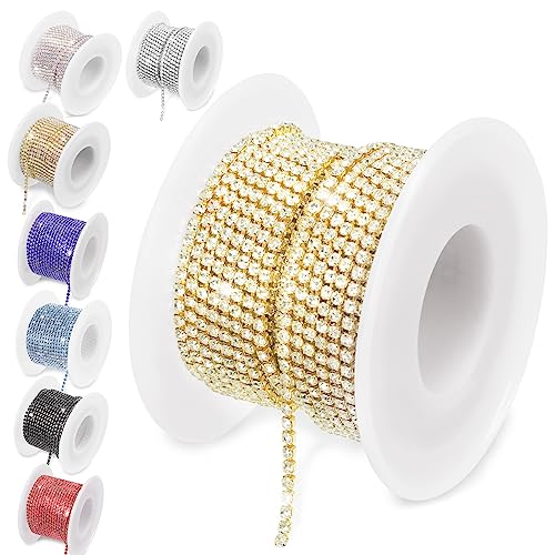 Cadena de cristal de 2mm para personalizar vestidos de novia y bodas 2