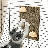 Cat Scratching Post for Cage, Cage Wall Mounted Cat Scratcher, Cardboard Scratcher, SCRC-30X20