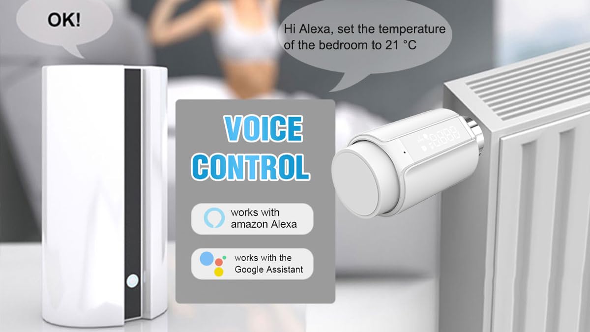 Válvula TRV Zigbee, termostática Inteligente para radiador