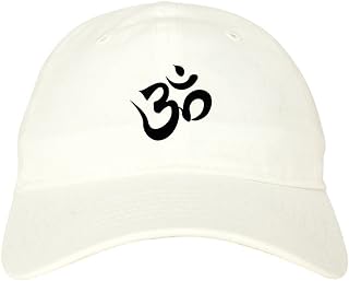 Kings Of NY Om Ohm Symbol Dad Hat Baseball Cap White