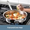 All-Clad D3 3-Ply Stainless Steel Sauté Pan with Lid & Handle 3 Quart, Induction, Oven Broiler Safe 600F, Multi-Cooktop, Deep Frying Pan, Everyday Pan, Skillet, Pots and Pans, Cookware, Kitchen Silver #3
