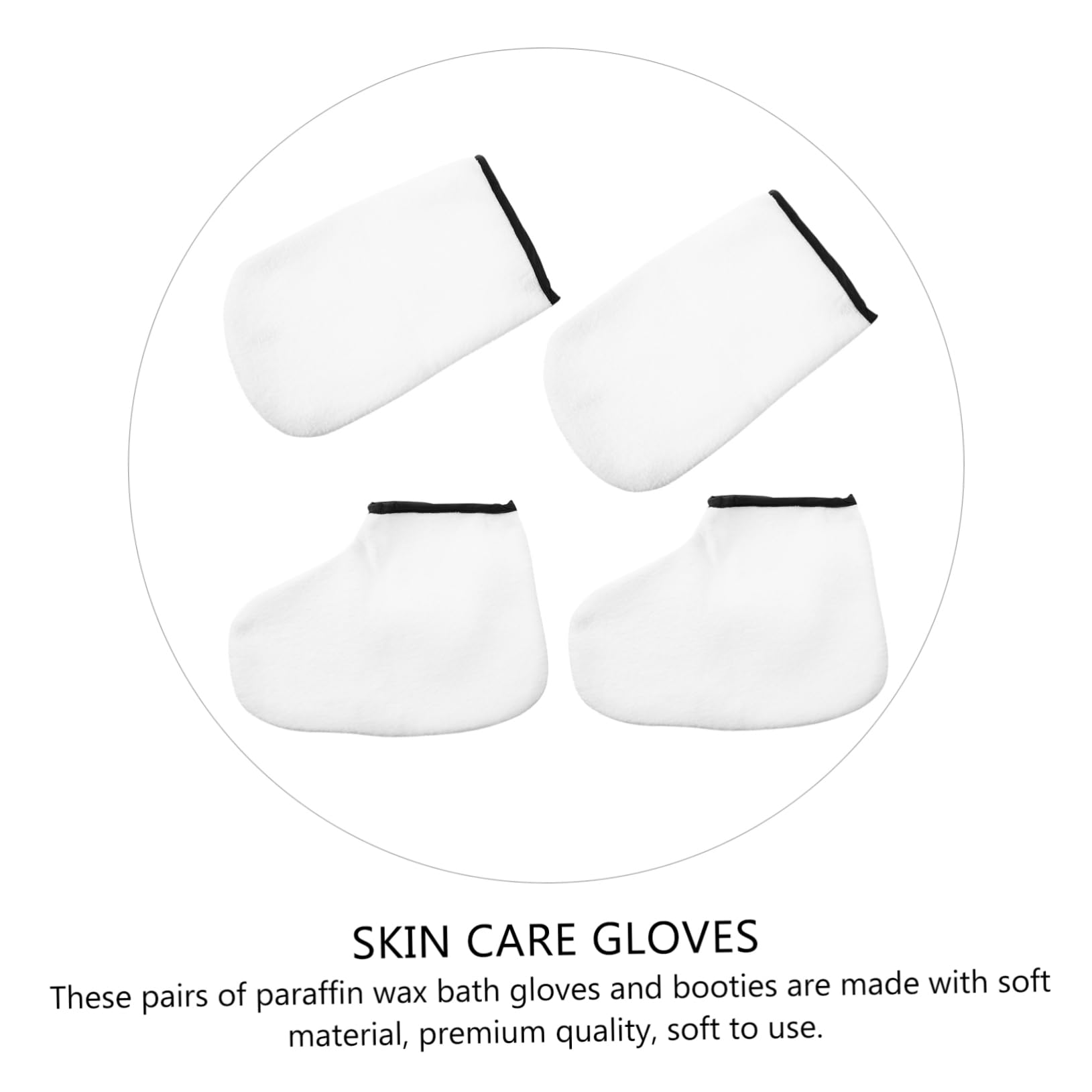 FRCOLOR 6paare Paraffin Wax Pflegehandschuhe Und Socken Feuchtigkeitsspendende Hand Und Fußmasken Für Spa Und Zuhause Für Hautpflege Und Maniküre