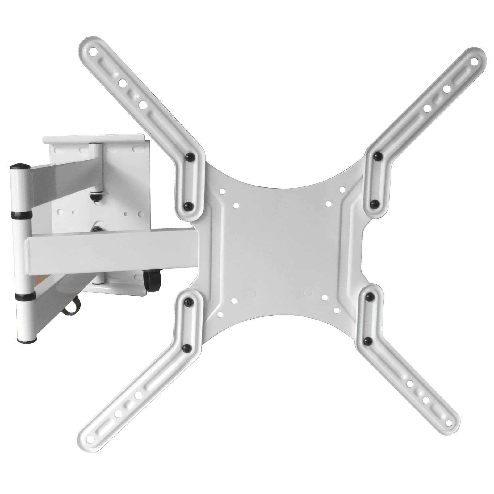 Supporto universale per TV a parete - Inclinazione orientabile - 16-65 pollici - Estendibile fino a 65 cm - Supporto per LCD LED - VESA 100 200 300 400 bianco Modello: L22LW