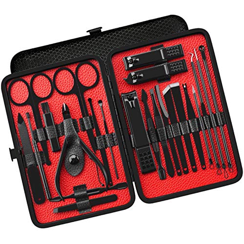 Ensemble de manucure acier inoxydable kit de pédicure visage 23pcs - 2