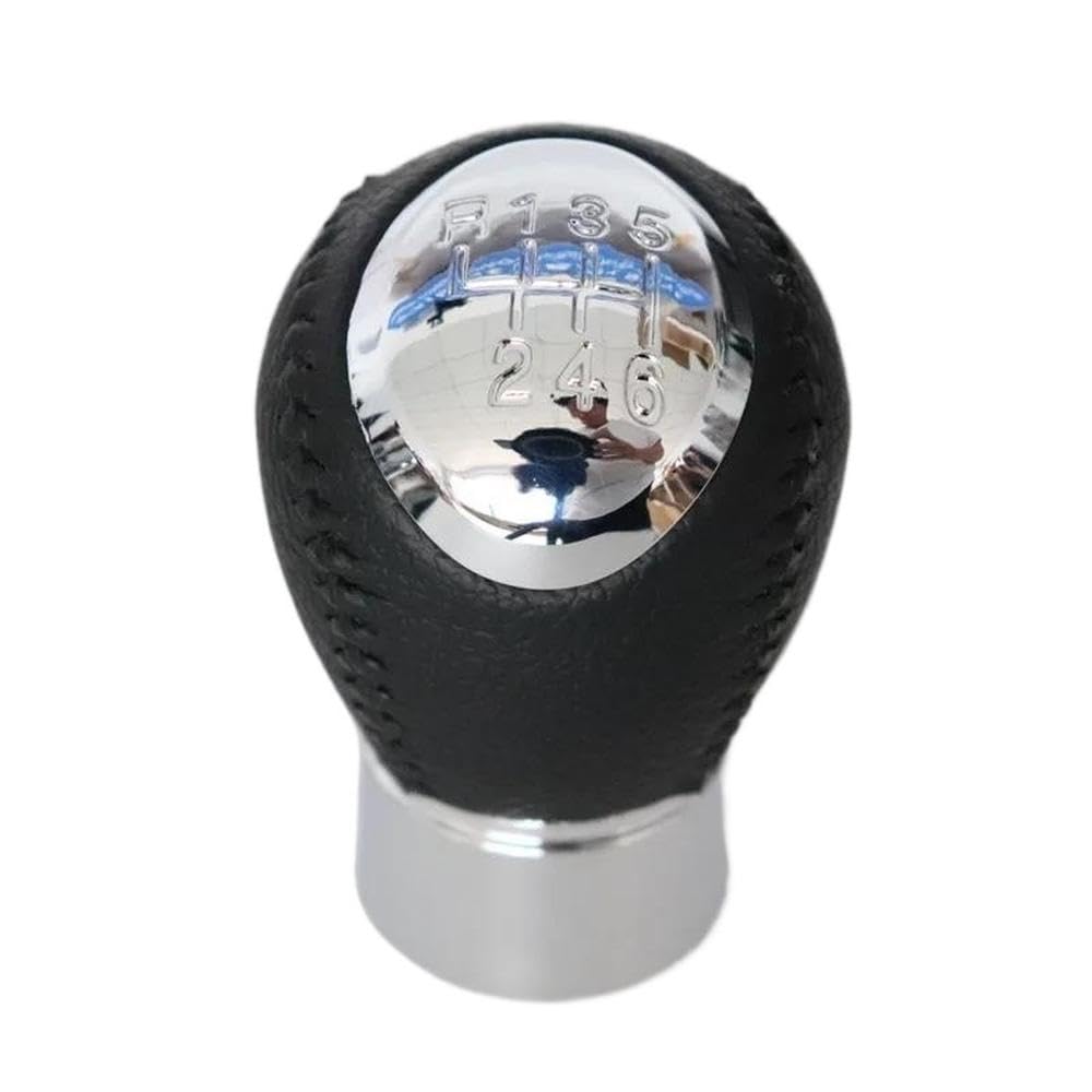 YDXHERTA 5/6 Speed Car Shift Gear Knob Leather Boot Gaitor for Mazda 6 2002 2003 2004 2005 2006 2007 Car Styling Accessories Auto Parts(6 Speed Black line)