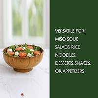 Vista 3 de JapanBargain Houseware – de madera, 4 pulgadas, Mahogany