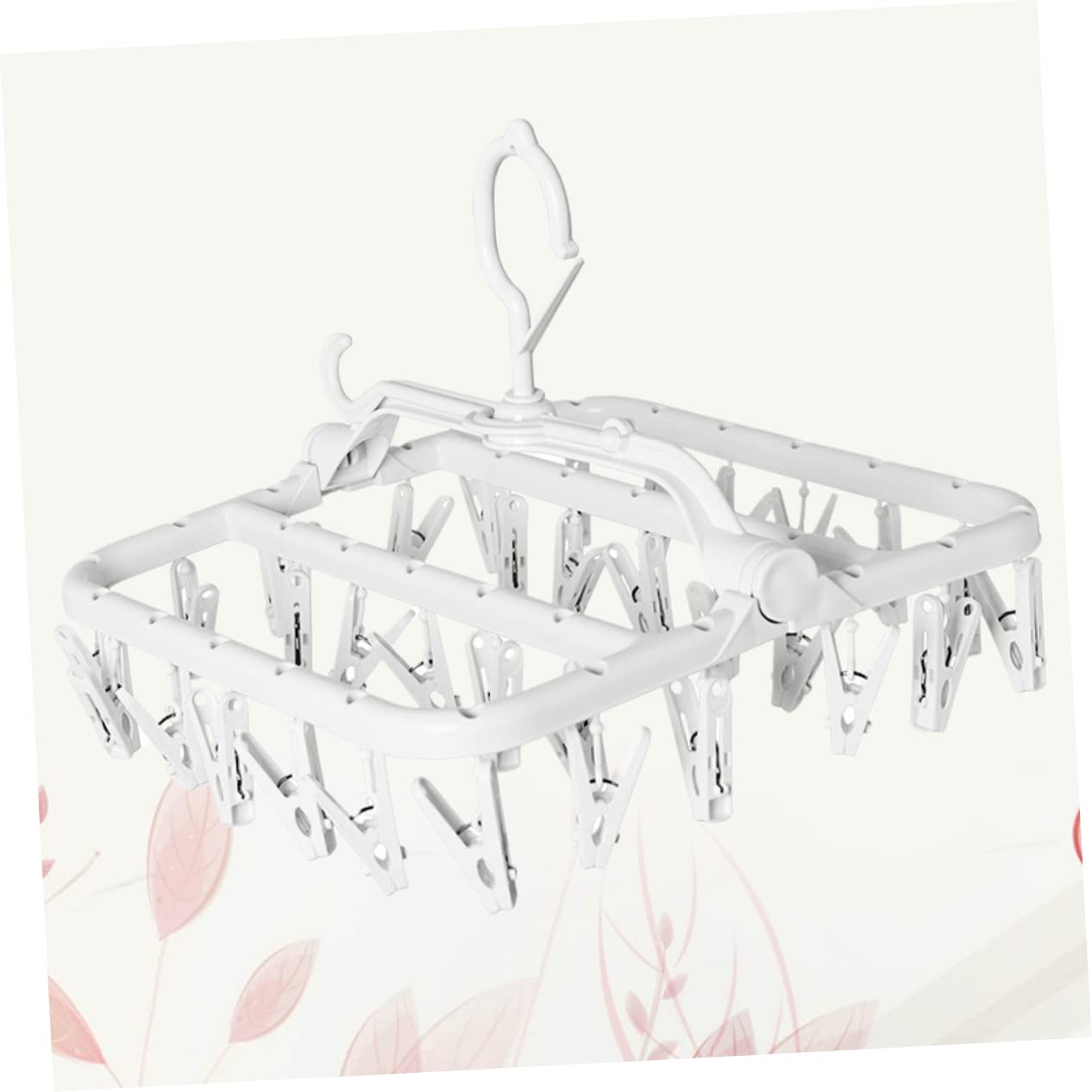 CAXUSD Clothespins hanger Clotheshorse Clothes Drying Rack drying rack socks rack underwear towel drying hanger Hanging hanging drying rack Coat hanger foldable socks clip - Image 3