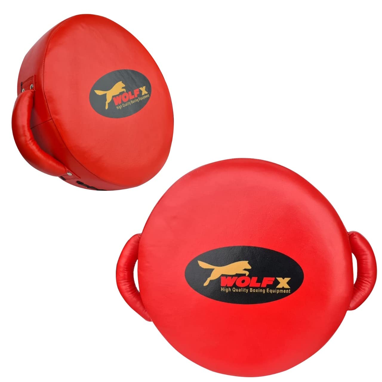 Wolfx Round Pad Kickboxing Punching training Focus pad (Black)