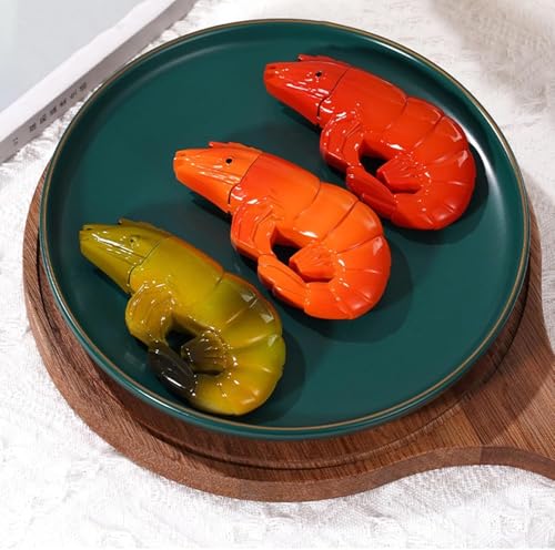 Encendedor con diseño creativo de camarones, recargable y ajustable miniatura 5