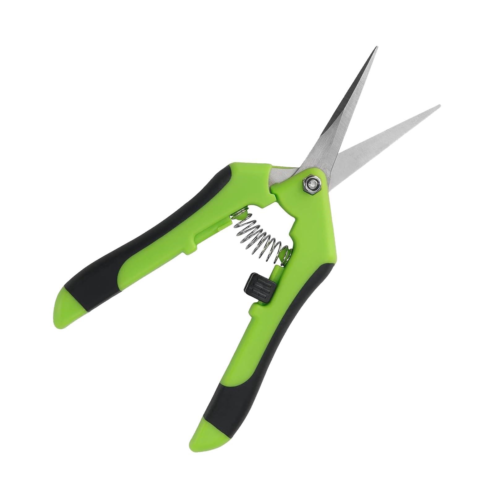 Leequnq Green Pruning Shears, Pruning Scissors, Garden Snips, Pruners, Trimming Scissors, For Fruit Branch Bonsai Flower Plants(Green)