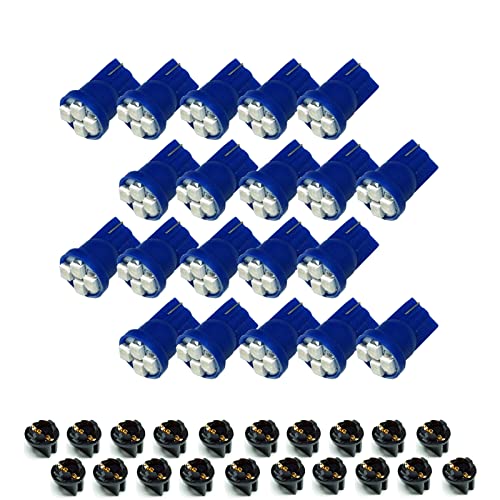 PA LED 20PCS T10 168 194 luz azul para tablero