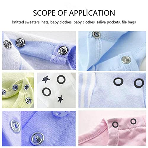 100 Sets Abruga Metal Snaps Buttons, Five Claw Buckle Installation Plier Tool Set, Snap Fastener Plier Tool, Metal Prong Snaps Buttons For Clothing Leather Crafting Sewing #TOP4