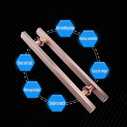 Poignée de porte push-pull en acier inoxydable 304 pour entrée moderne - 8