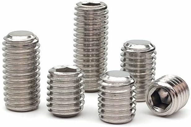 5PC M3M4M5M6M8M10M12 201 ステンレス鋼六角平端止めねじヘッドレススクリューマシンライストップワイヤー (Si