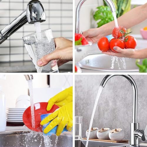 4 Stück Strahlregler M22, Wasserhahn Sieb Set, Mischpatrone Armaturensieb, Spritzwassergeschützter Perlatoren für Wasserhähne, Wasserhahn Sieb für Küche, Bath Room