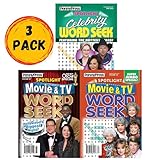 Lot of 3 Movie & TV Celebrity Word Seek Search Seeks Puzzles Books