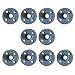 Black Floor Flange Pipe Fitting, 1/2 Inch, 10 Pack