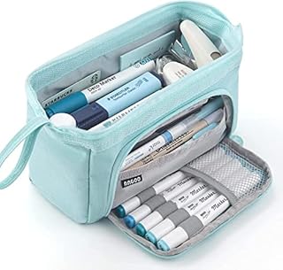 EASTHILL Pencil Case Large Capacity Pencil Pouch Handheld Pen Bag Cosmetic Portable Gift for Office School Teen Girl Boy Men Women Adult