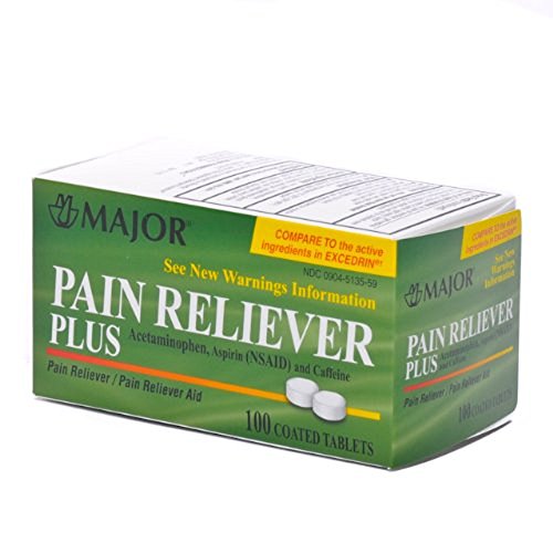 Major Pain Reliever Plus, Tablet, 100ct (5 Pack)