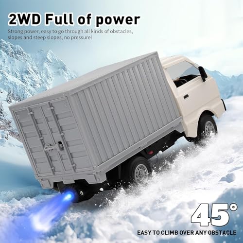 Image of RC Car 1 /16 RC Drift Car RTR Remote Control Racing Pickup Truck 2WD Truck Drift Crawler Off Road 2.4G with Spray Music and Light Vehicle Hobby Grade Toy Model for Kids and Adult (A-White)
