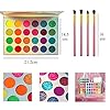 Glow-in-the-dark-paint-Kalolary-Neon-Eyeshadow-Glow-Palette-UV-Glow-Blacklight-Matte-and-Glitter-24-Colors-Highly-Pigmented-Eyeshadow-Kit-with-4-Brushes-for-Halloween-Face-Body-Makeup Kalolary Neon Eyeshadow Glow Palette UV Glow Blacklight Matte and Glitter, 24 Colors Highly Pigmented Eyeshadow Kit with 4 Brushes for Face Body Makeup