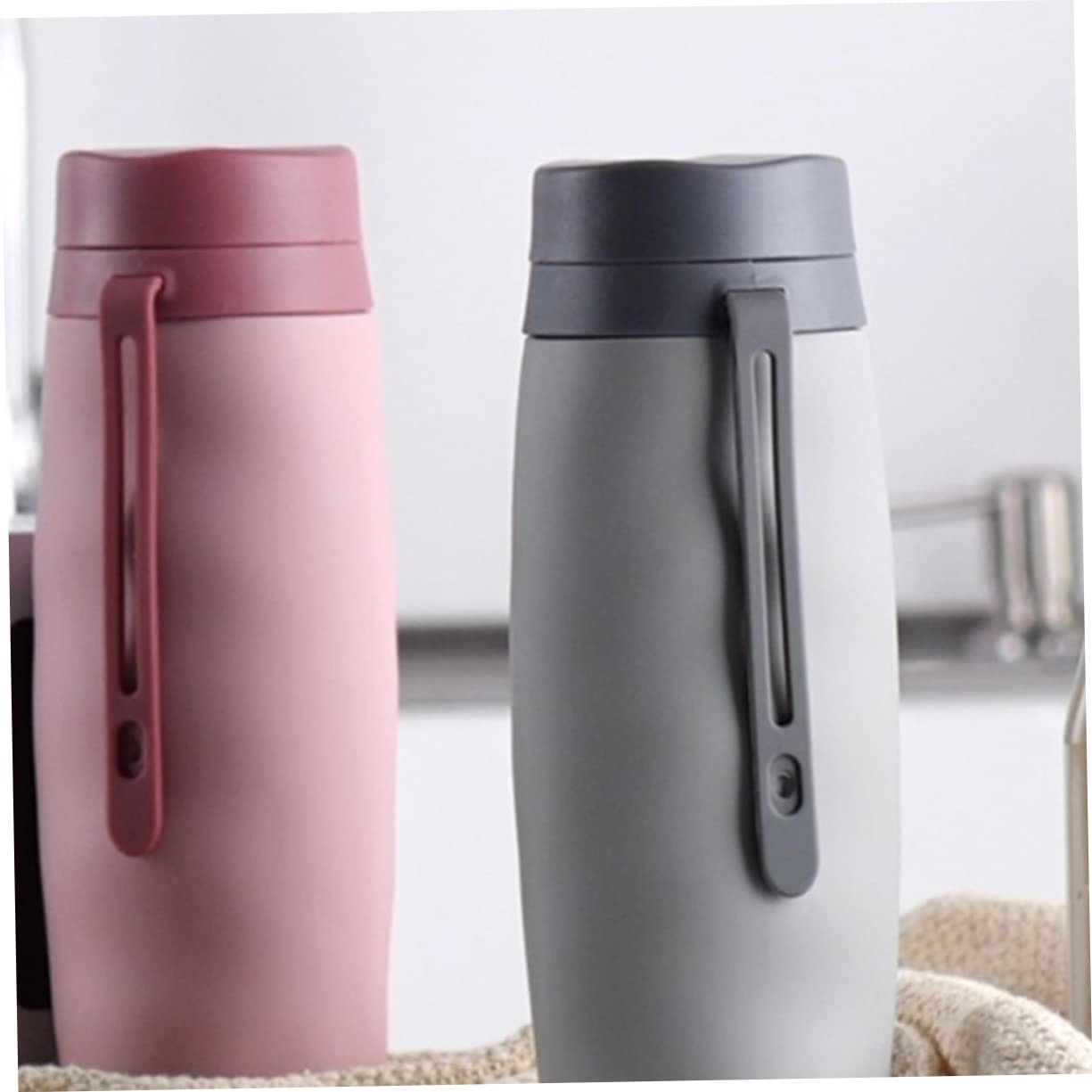 BESTonZON Botella de Plegable Portátil y Colapsable y Actividades Espacio Almacenamiento