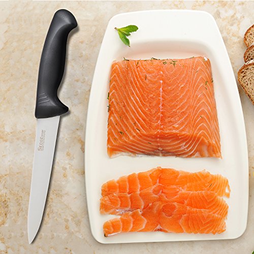 Sedge Cutlery 7 Inch Meat Fish Fillet Knife - Narrow Long Blade Sharp Edge And Ergonomic Handle - German 1.4116 High Carbon Stainless Steel With Ergonomic Pakkawood Handle - Sp Series #TOP4
