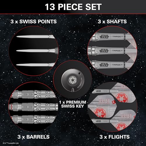 Dardos para diana de acero Target Darts Star Wars con cañas Pro Grip 4