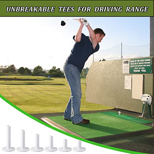 Tees de golf en caoutchouc pour terrain de conduite et intérieur