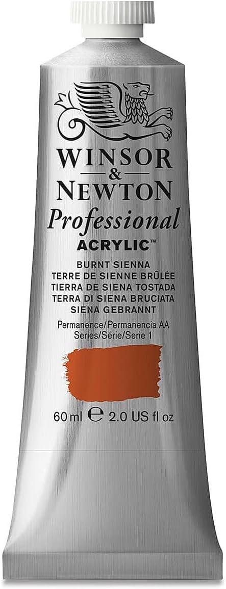 Professional Acrylic Paint, 60ml (2-oz) Tube, Burnt Sienna