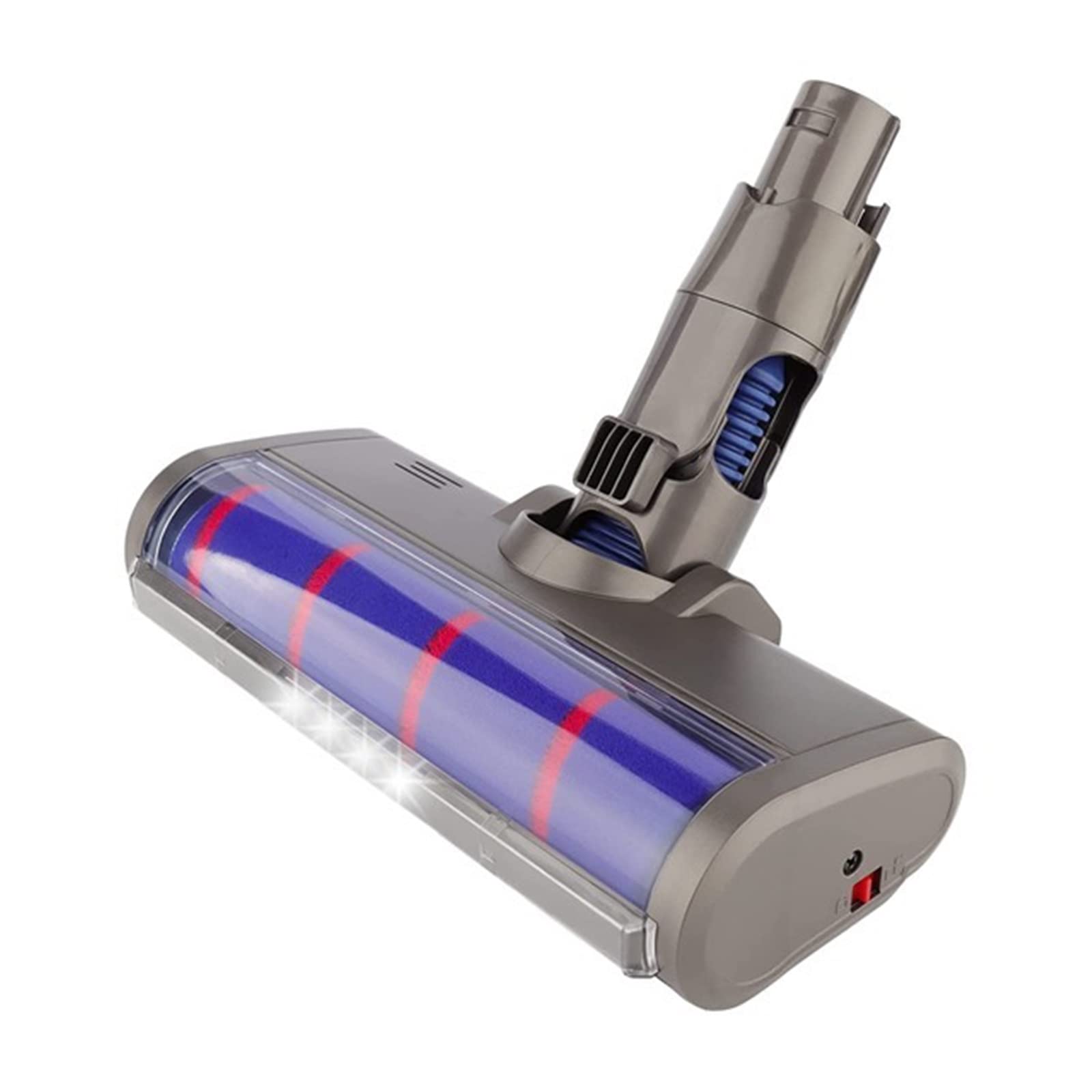Cepillo motorizado eléctrico Turbo Compatible con Dyson V7 V8 V10 V11 V15 Cabezal Limpiador de cepillos(Bleu)