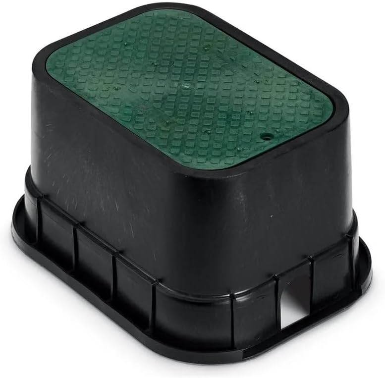 Rain Bird PVB Series PVBSTD Standard Rectangular Valve Box with Green Lid