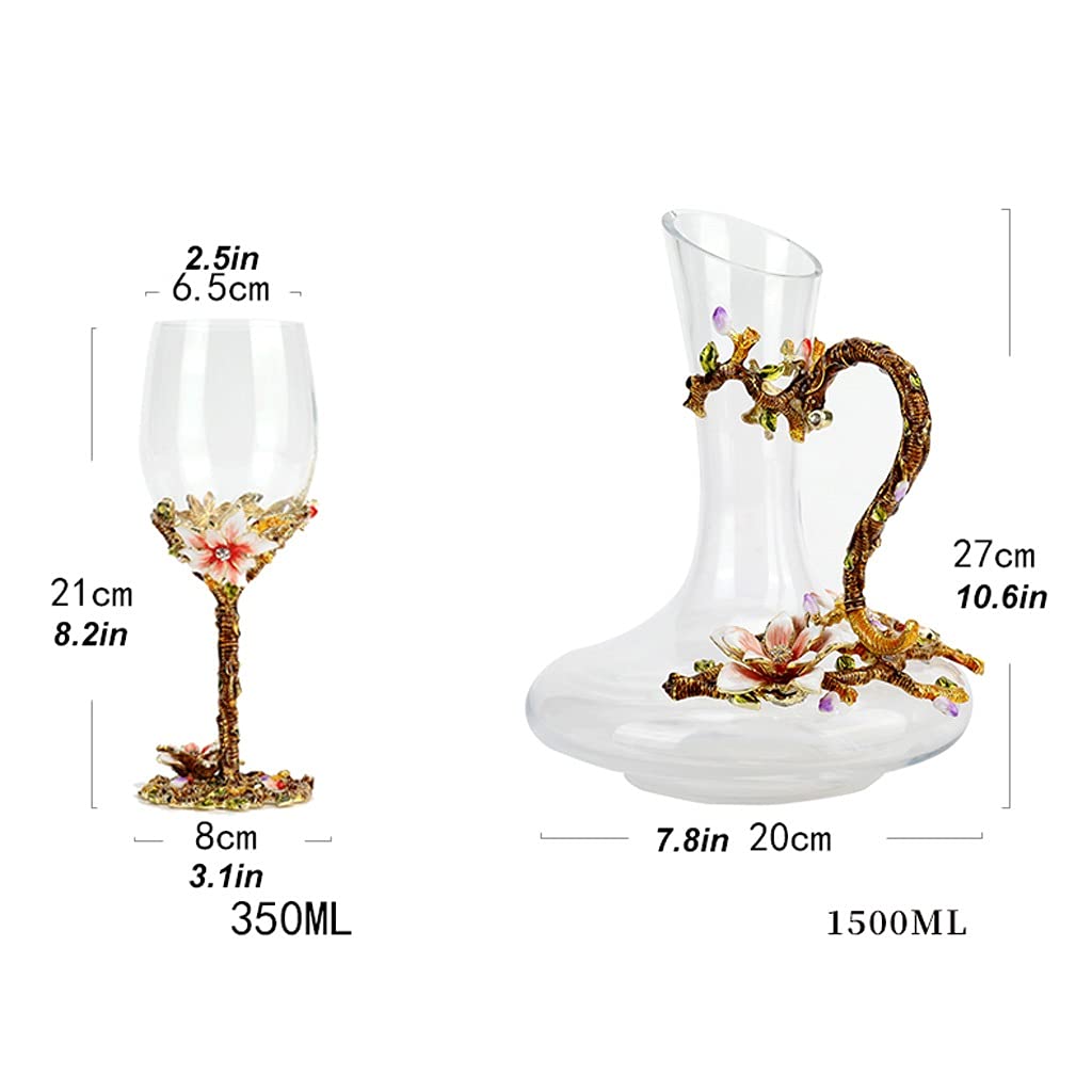 Wein Dekanter Dekanter Home Luxus Wein Dispenser Kreative Persönlichkeit Weinflasche Kristallglas Rotweinausgießer Geeignet für Family Restaurant Party Dekantierer