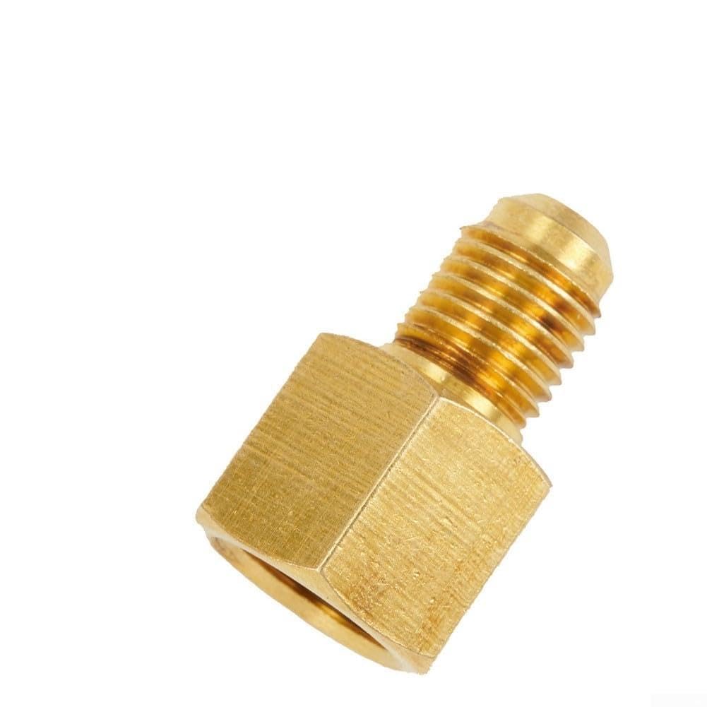 Brass Coupling Adapter for Nitrogen Regulator Applications with G1/4 Internal Thread and 1/4 SAE External Thread Pairing