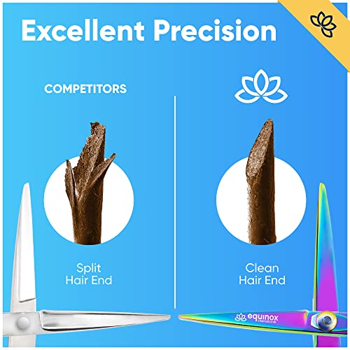 Image of Equinox Razor Edge Series Professional Hair Scissors - 6.5 inch Premium Japanese Stainless Steel Hair Cutting Scissors, Hair Shears, Hair Razors for Hair Cutting, Barber Accessories & Hair Salon Supplies
