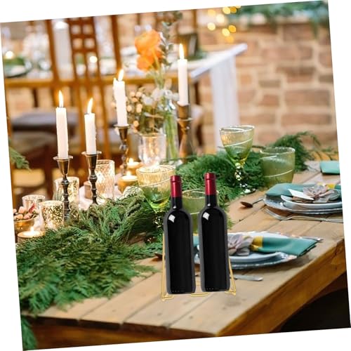 Soporte de botellas de vino de metal para encimera miniatura 5