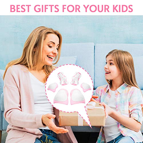 Kids/Youth Knee Pad Elbow Wrist Pads Guards Protective Gear Set, for Roller Skates,Cycling Bike,Skateboard,Inline Skatings ,Scooter Riding ,and Other Outdoor Sports Activities