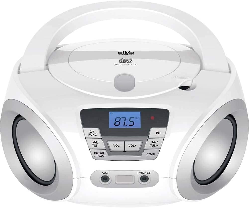 Radio CD Enfant Lenco SCD24 - Boombox Stéréo FM - 2x1.5W - Secteur Ou Piles - Rose - Avec Écouteurs