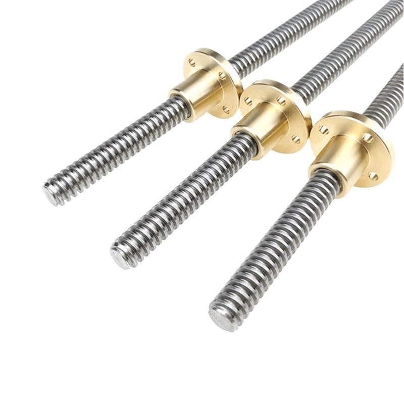 Metal Ball Screw nut T16 Lead Screw 100mm-600mm Lead 2mm Screw Large Lead Trapezoidal Screw Screw Stepp(450mm)